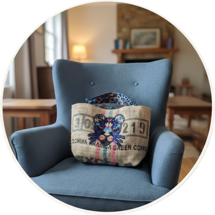 Les belle poules sac miss léopard