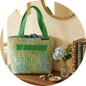 sac shopping fait main en toile de jute de café recyclé unique les belles poules