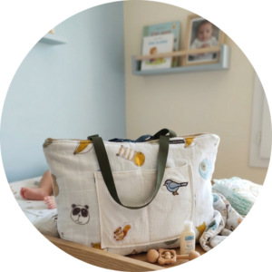 sac shopping fait main en toile de jute de café recyclé unique les belles poules
