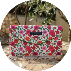 pochette fait main en toile de jute recyclée