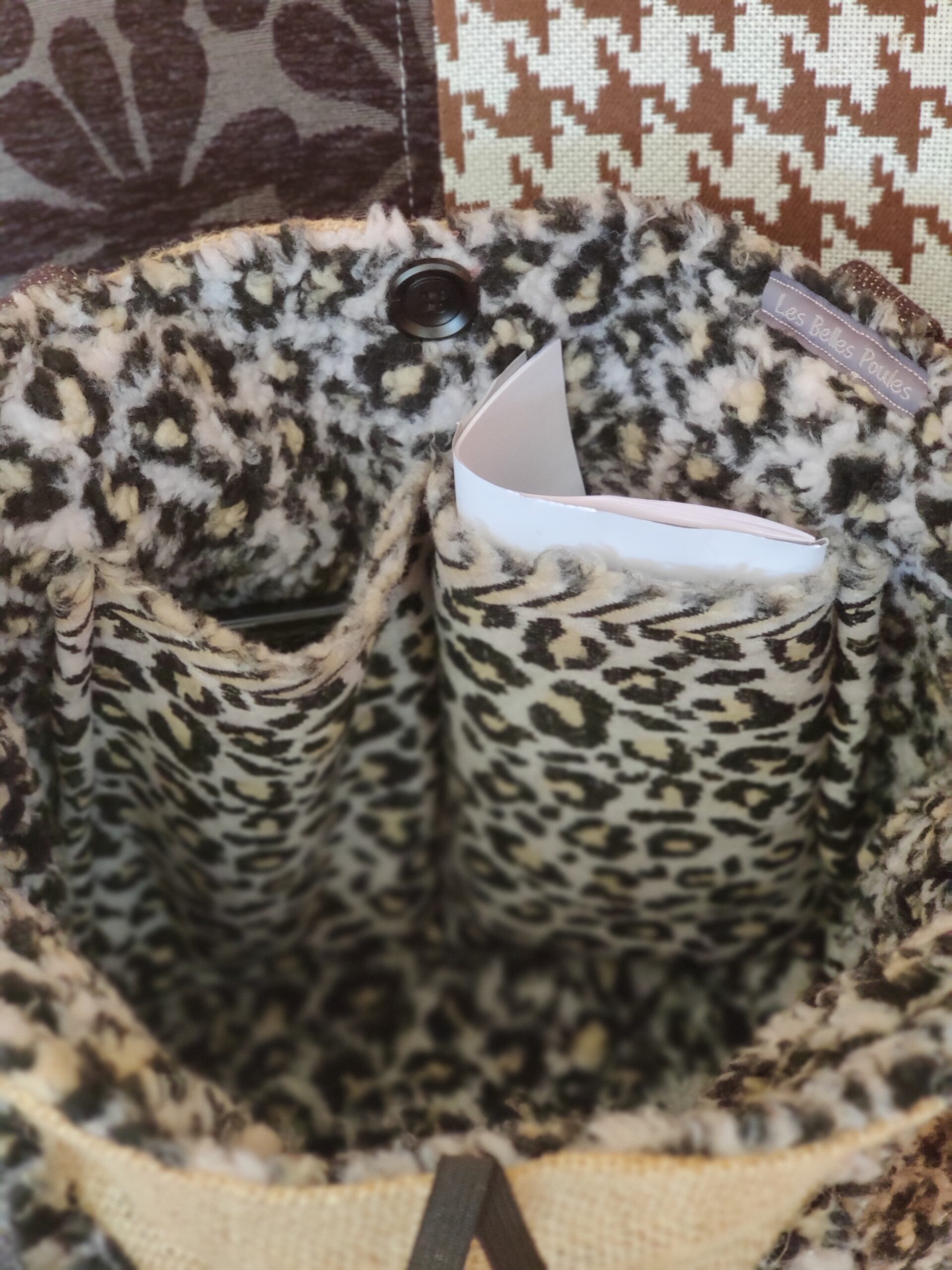 sac fait main en toile de jute de café recyclée les belles poules