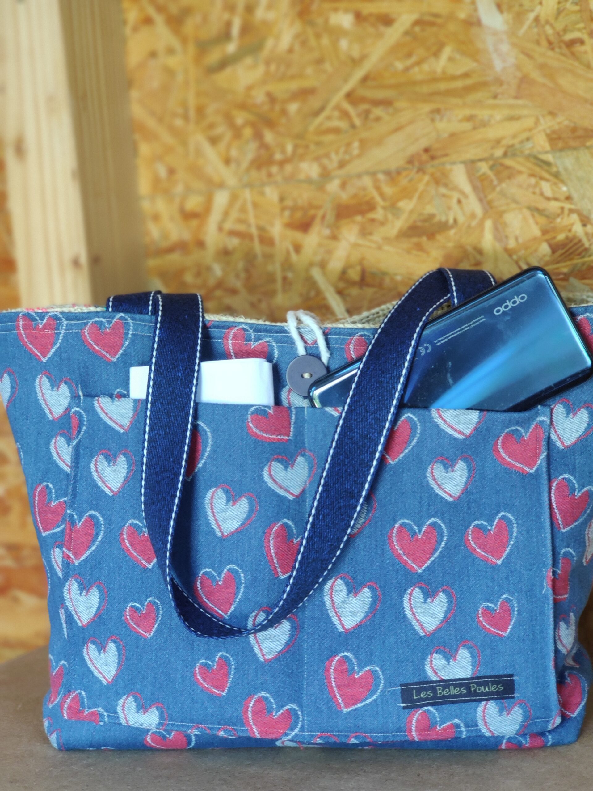 sac fait main en toile de sisal recyclée les belles poules