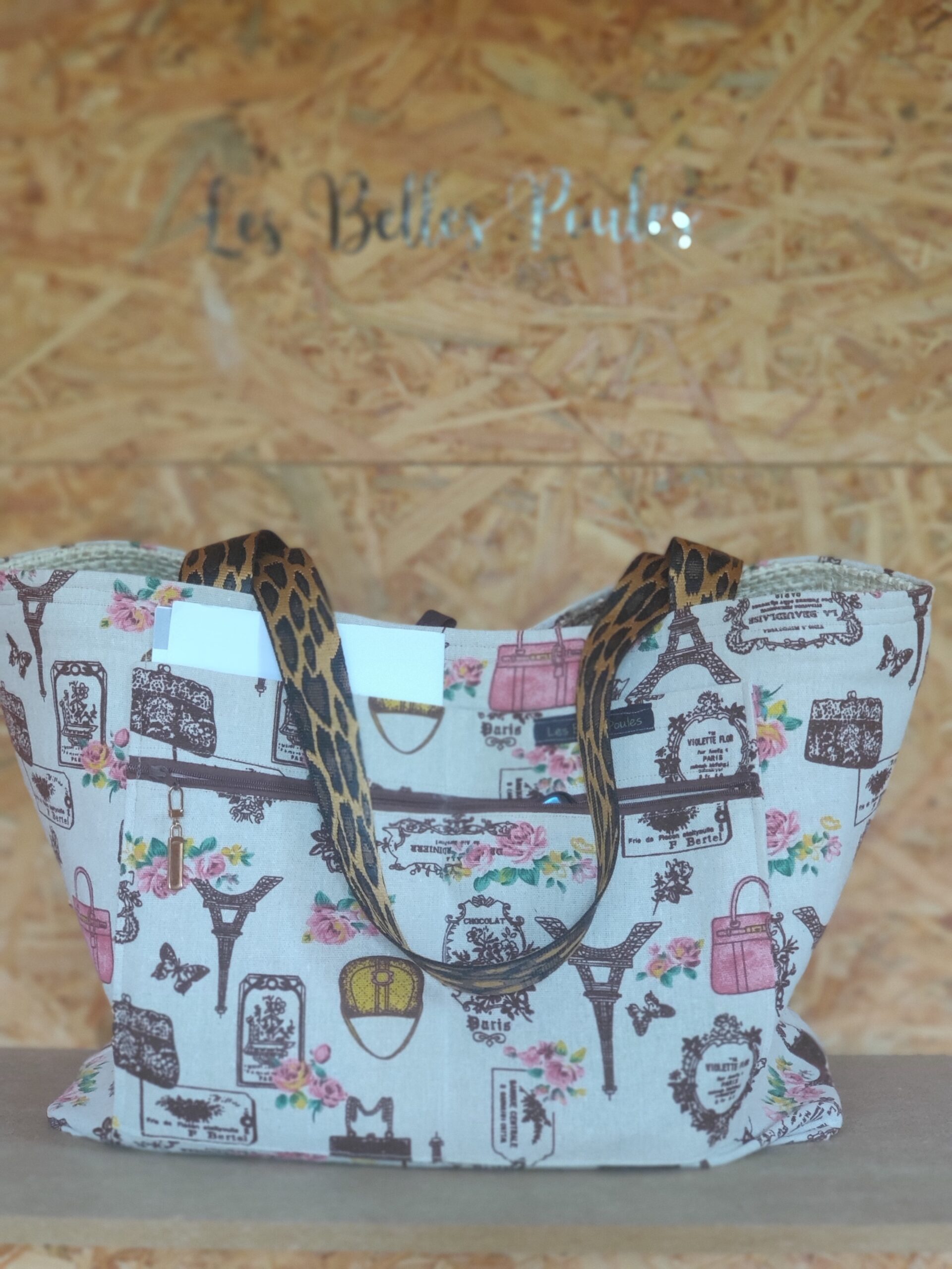 SAC FAIT MAIN EN TOILE DE SISAL DE CAFE RECYCLE UNIQUE LES BELLES POULES