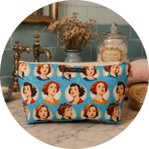 TROUSSE EN TOILE DE JUTE DE CAFE RECYCLEE LES BELLES POULES
