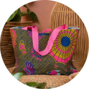 SAC EN TOILE DE SISAL DE CAFE RECYCLE FAIT MAIN UNIQUE LES BELLES POULES